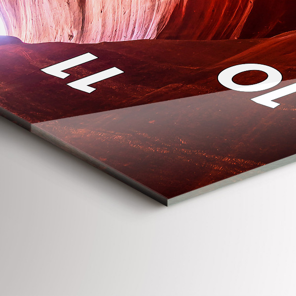 Horloge rectangulaire verticale Canyon de sable