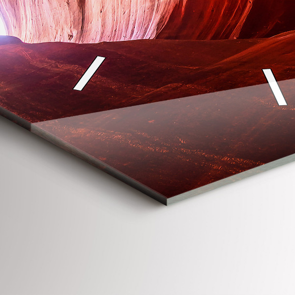 Horloge rectangulaire verticale Canyon de sable