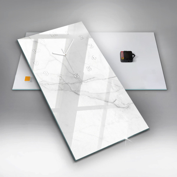 Horloge rectangulaire verticale Marbre décoratif