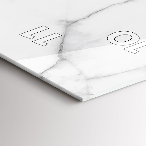 Horloge rectangulaire verticale Marbre décoratif