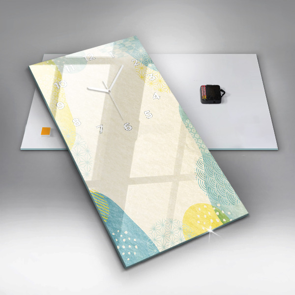 Horloge murale verticale Cadre de modèle