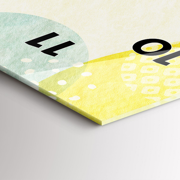 Horloge murale verticale Cadre de modèle