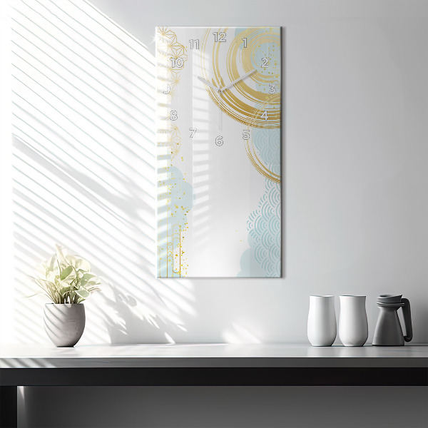 Horloge murale verticale Motif décoratif