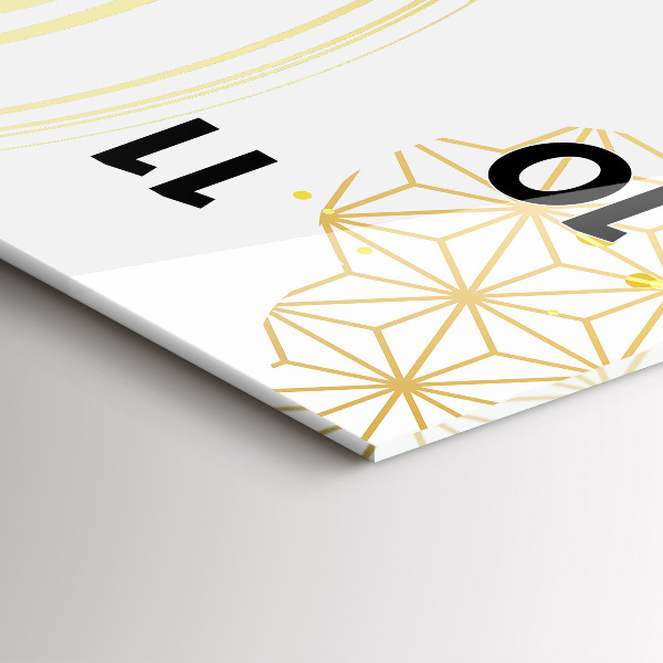 Horloge murale verticale Motif décoratif