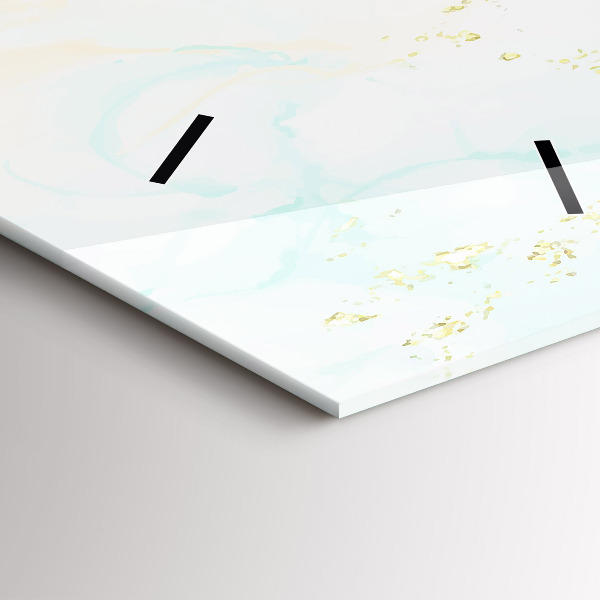 Horloge murale verticale Aquarelle marbrée