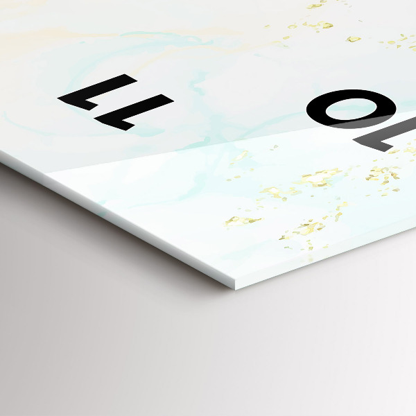 Horloge murale verticale Aquarelle marbrée