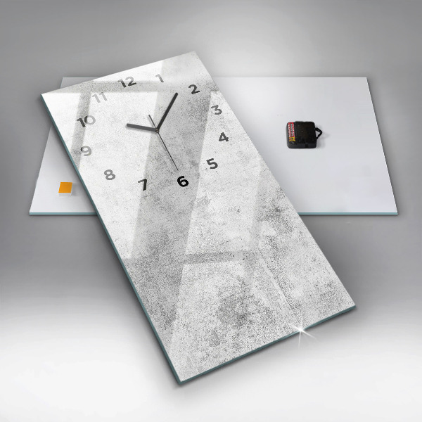 Horloge murale verticale Mur en béton