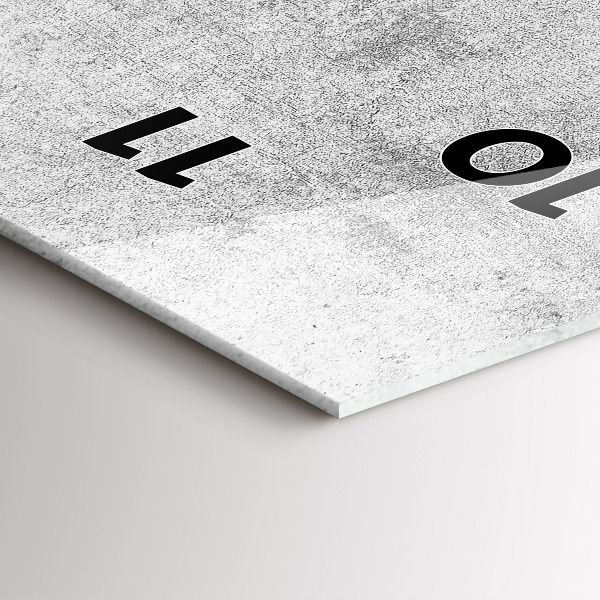 Horloge murale verticale Mur en béton