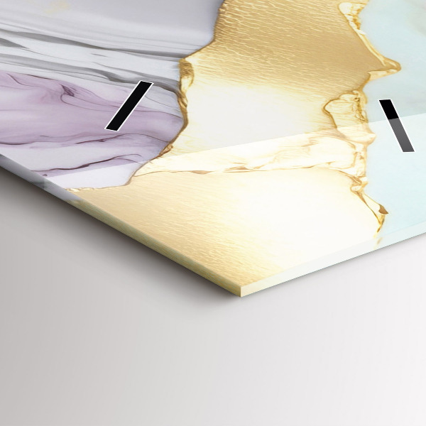 Horloge murale verticale Motif en marbre