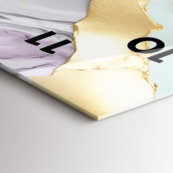 Horloge murale verticale Motif en marbre