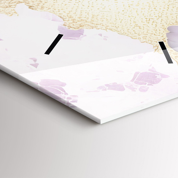 Horloge murale verticale Marbre pastel