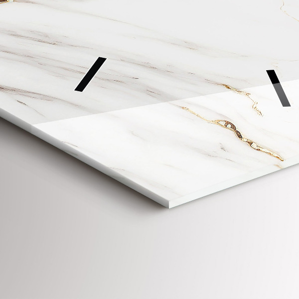 Horloge murale verticale Marbre décoratif