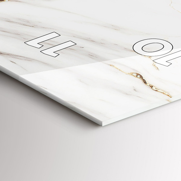 Horloge murale verticale Marbre décoratif