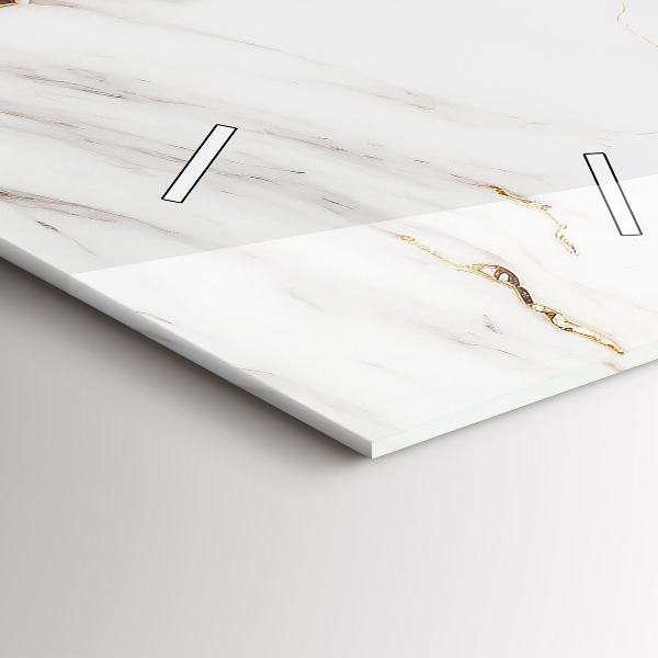 Horloge murale verticale Marbre décoratif