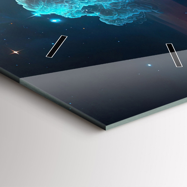 Horloge murale verticale Le monde cosmique des étoiles