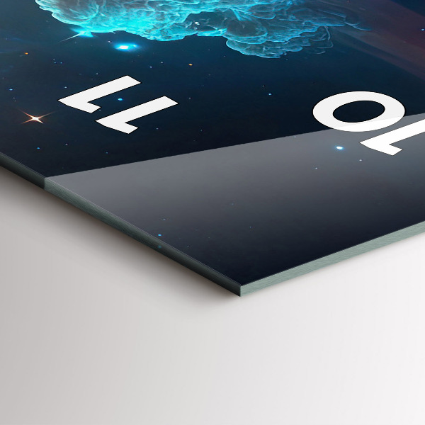 Horloge murale verticale Le monde cosmique des étoiles