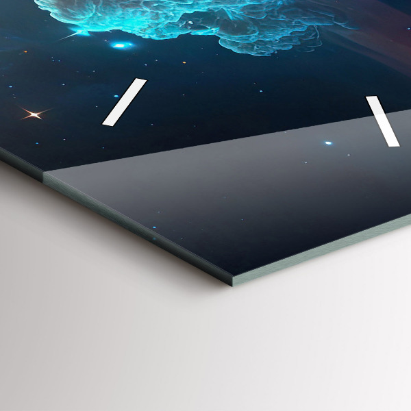 Horloge murale verticale Le monde cosmique des étoiles