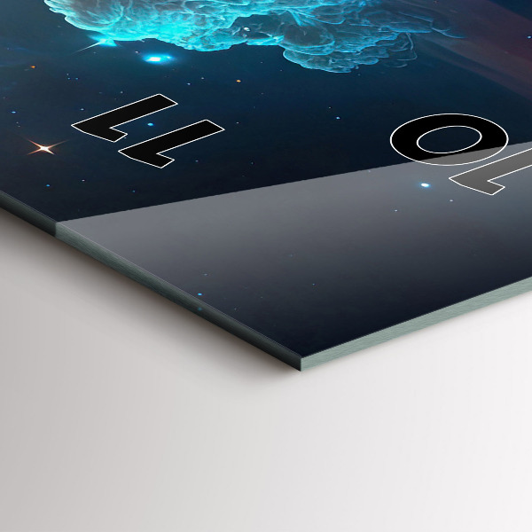 Horloge murale verticale Le monde cosmique des étoiles