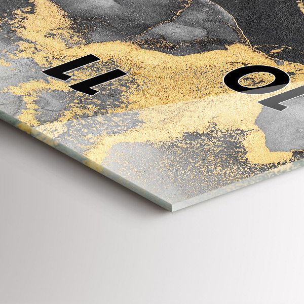 Horloge murale verticale Marbre artistique