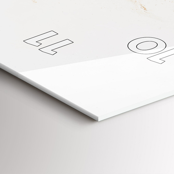 Horloge murale verticale Motif en marbre