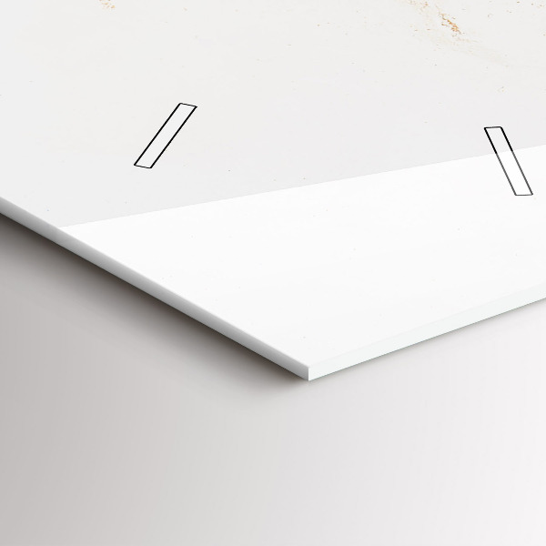 Horloge murale verticale Motif en marbre