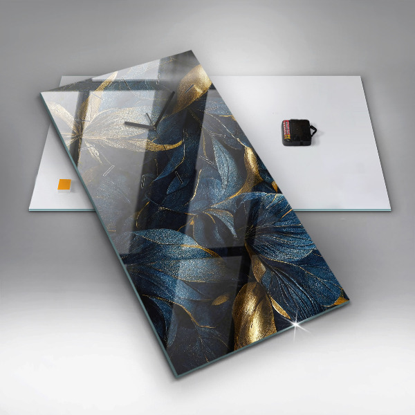 Horloge murale verticale Fleurs décoratives