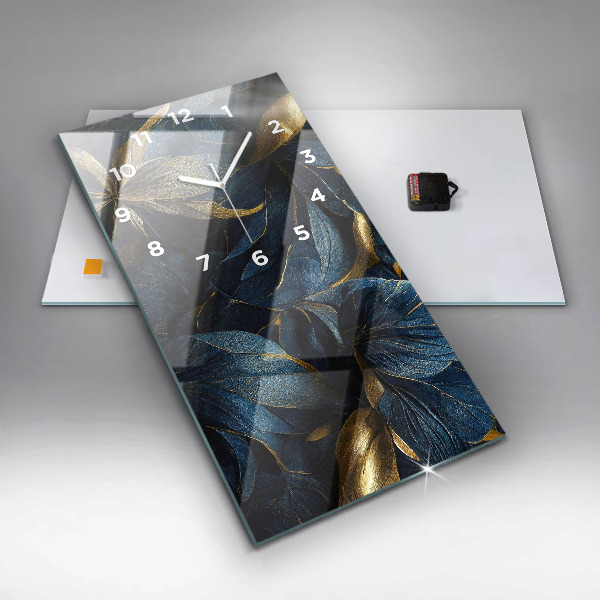 Horloge murale verticale Fleurs décoratives