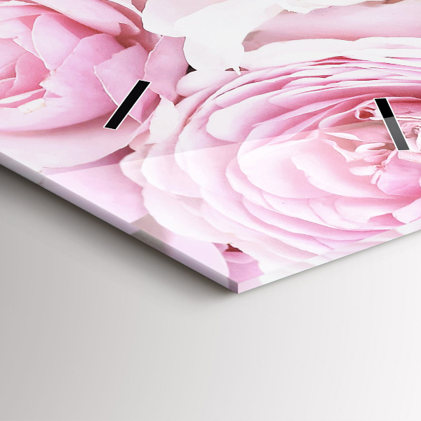 Horloge murale verticale Fleurs décoratives