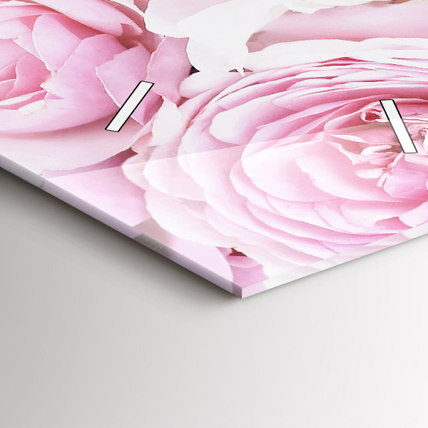 Horloge murale verticale Fleurs décoratives