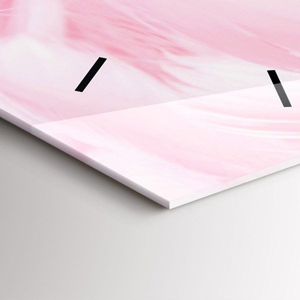 Horloge murale verticale Plumes – abstrait