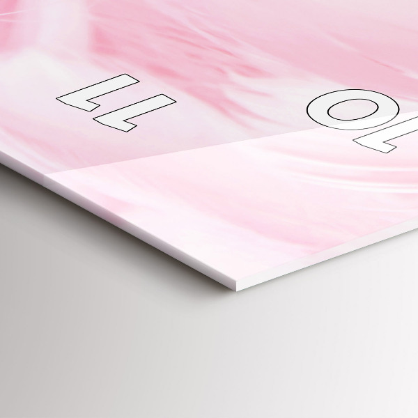 Horloge murale verticale Plumes – abstrait