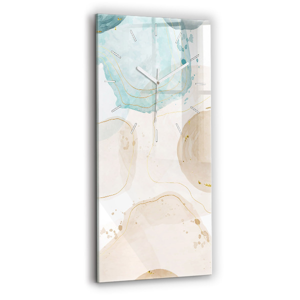 Horloge murale verticale 'Taches d''aquarelle'