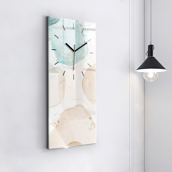 Horloge murale verticale 'Taches d''aquarelle'