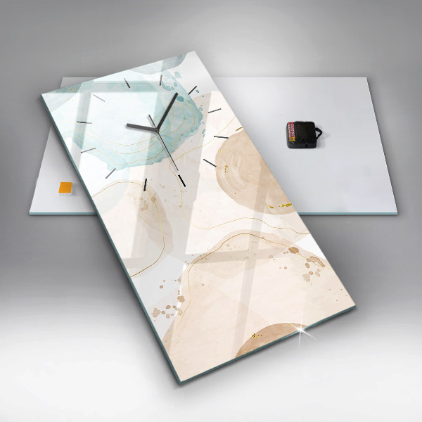 Horloge murale verticale 'Taches d''aquarelle'
