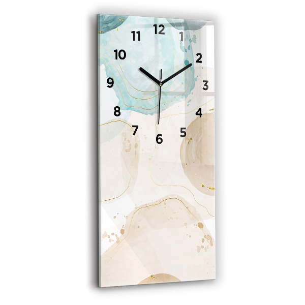 Horloge murale verticale 'Taches d''aquarelle'