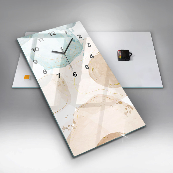 Horloge murale verticale 'Taches d''aquarelle'