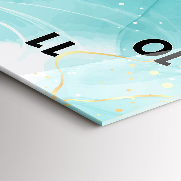 Horloge murale verticale Marbre abstrait