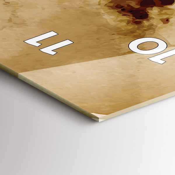 Horloge murale verticale 'Taches d''abstraction'