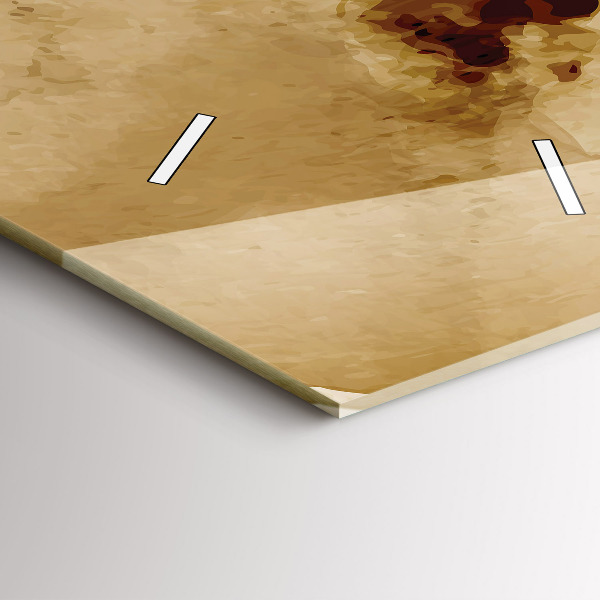 Horloge murale verticale 'Taches d''abstraction'