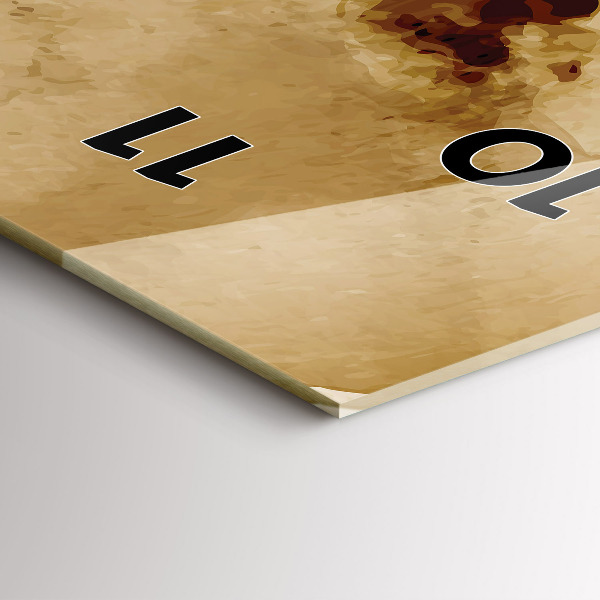 Horloge murale verticale 'Taches d''abstraction'