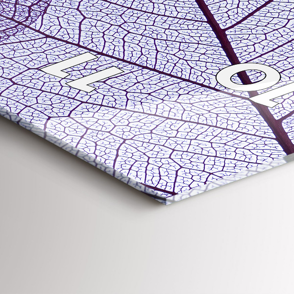 Horloge murale verticale Feuilles – nature