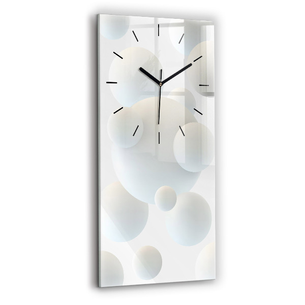 Horloge murale verticale Boules abstraites