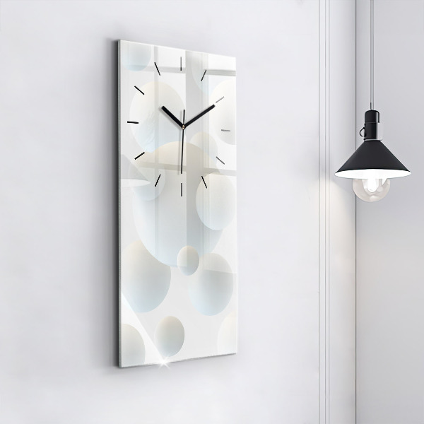 Horloge murale verticale Boules abstraites