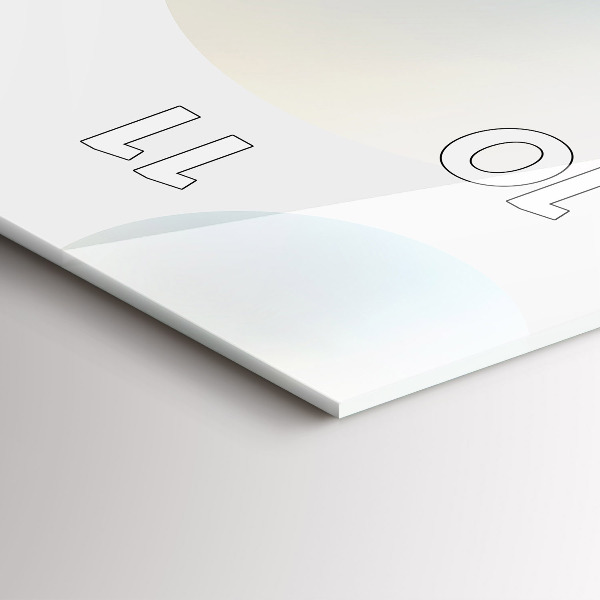 Horloge murale verticale Boules abstraites