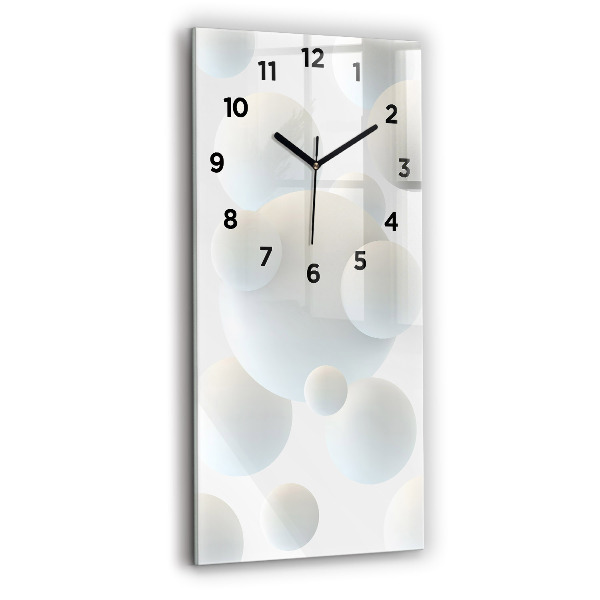 Horloge murale verticale Boules abstraites