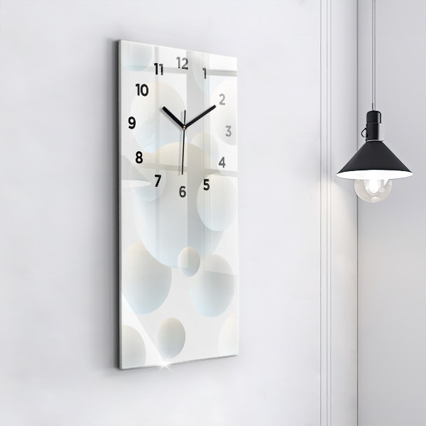 Horloge murale verticale Boules abstraites