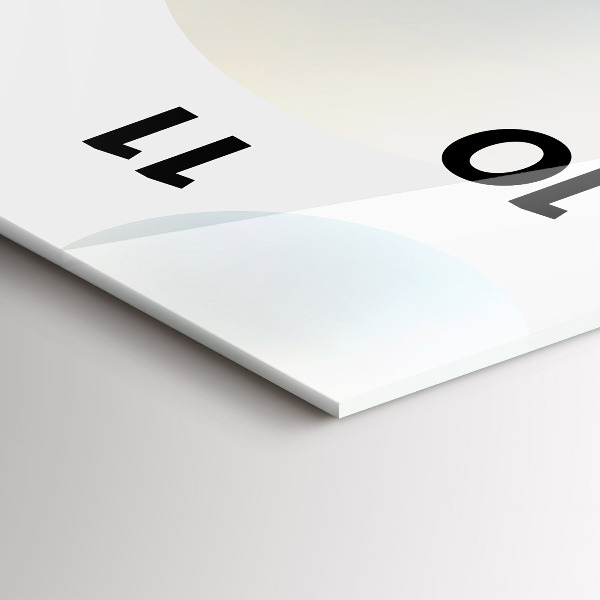 Horloge murale verticale Boules abstraites