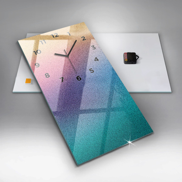 Horloge murale verticale Motif dégradé