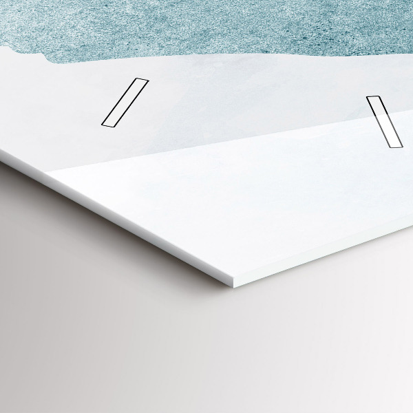 Horloge murale verticale Baleine abstraite