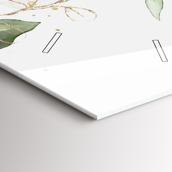 Horloge murale verticale 'Feuilles d''abstraction'